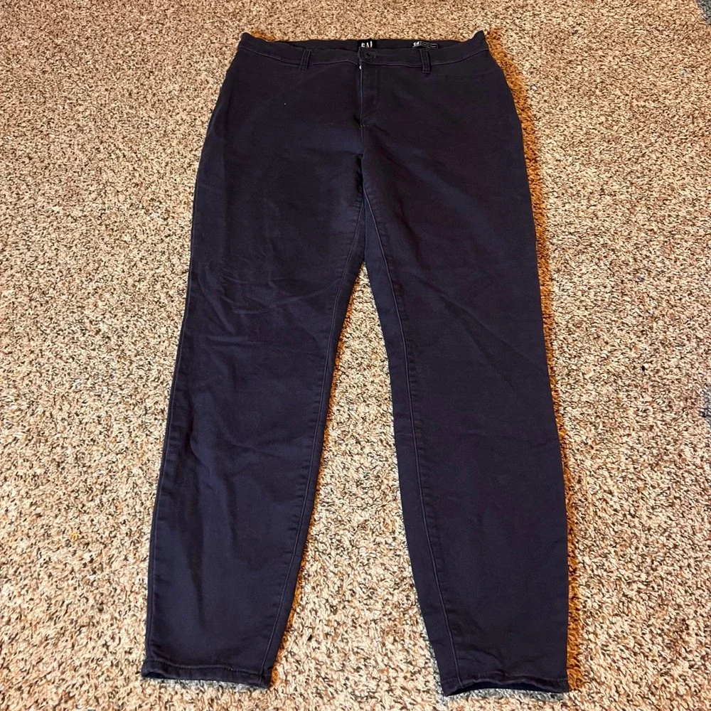 Gap Stretch Skinny Pants Dark Wash Casual Everyday‎ Size 14